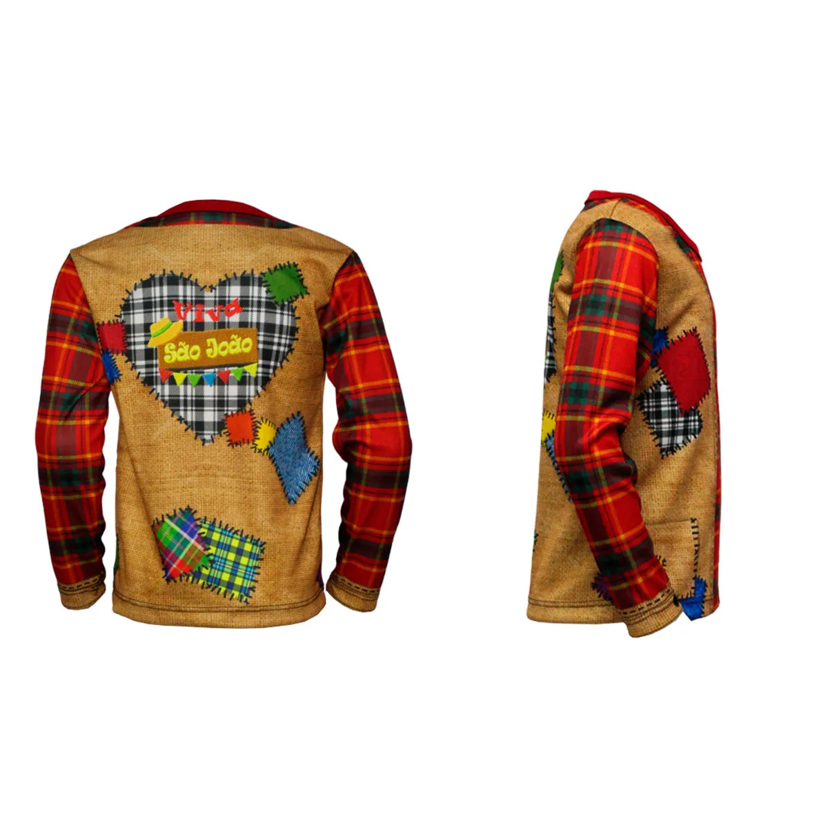 Camisa Xadrez Infantil Menino Vermelha Roupa de festa junina Masculina