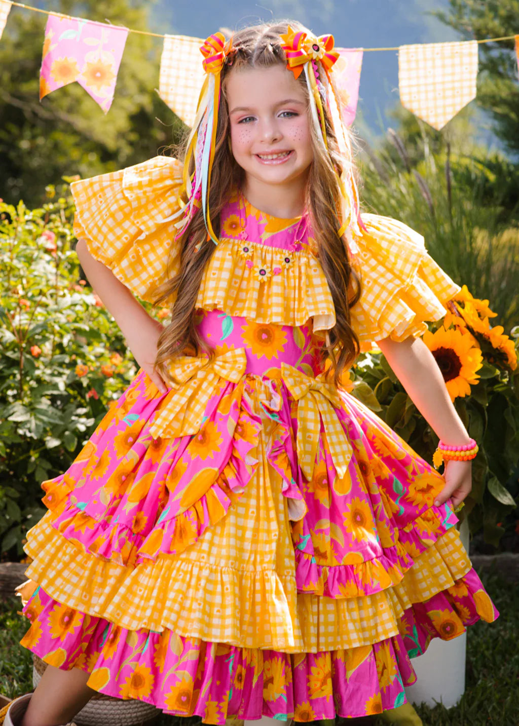 Vestido Junino Girassóis Encantados