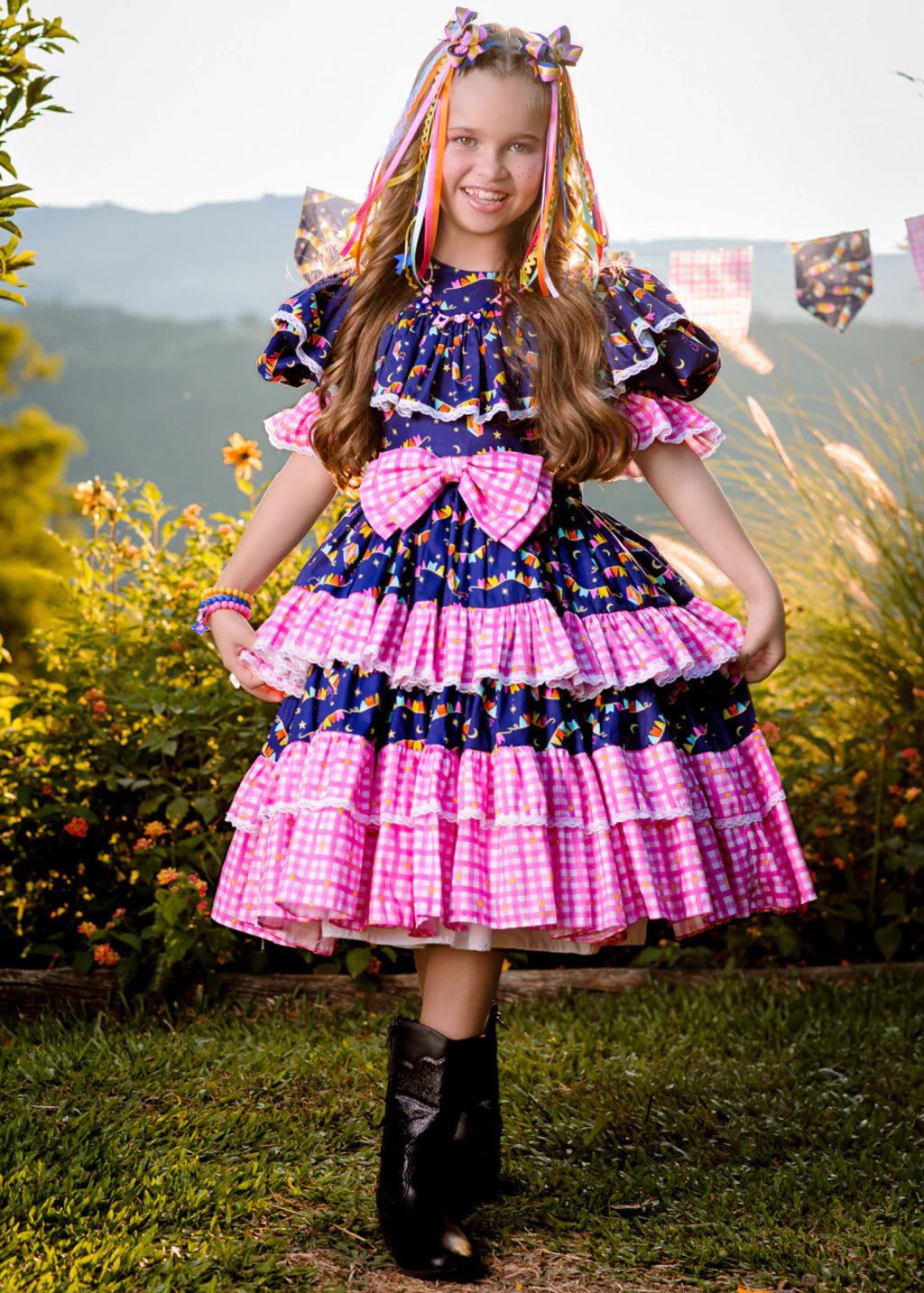 Vestido Junino Noite do Arraiá
