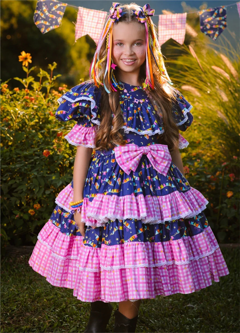 Vestido Junino Noite do Arraiá
